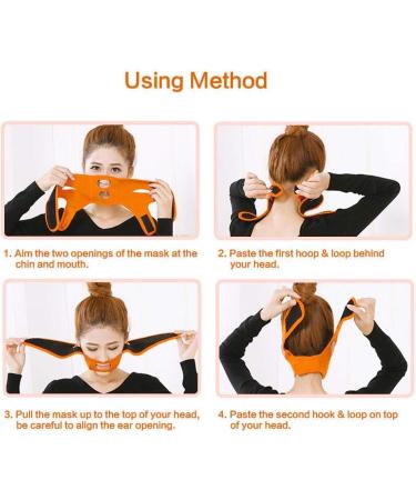 Sonew Facial Slimming Mask Face Bandage diving fabric for Face Care Thin Neck Facelift Double Chin for Women(Blue Orange and Purple)(Orange) - Buy Online on GoSupps.com