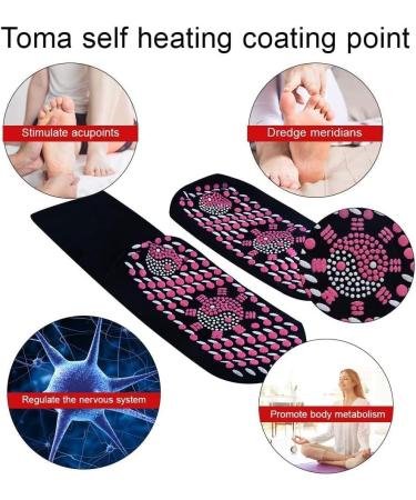 Tourmaline Slimming Health Socks - Self-Heating & Massage - Weight Loss Support (Black 3 Pairs) | International Shipping - Buy Online on GoSupps.com