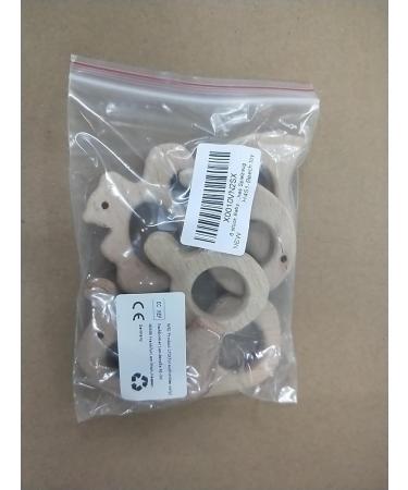 AMASAWA 6-Piece Baby Teething Toy Set | Sensory Rings - Cute Animal Designs: Bird Fish Elephant Squirrel | Perfect for Infant Development - Buy Online on GoSupps.com