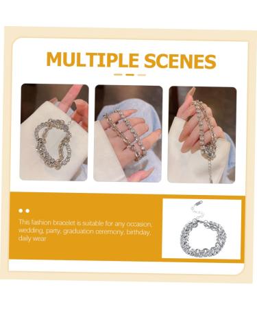 PACKOVE 5pcs Rhinestone Bracelet Charm Bracelets Beaded Jewelry Bracelet for Charms Chain Bracelet Wrist Bracelet Layering Bracelets Girls Bracelet The Chain Wrist Chain Miss Rhinestones - Buy Online on GoSupps.com