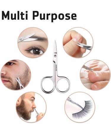 Sularpek Professional Stainless Steel Cuticle Nail Scissors - Multi-Purpose for Nails, Nose Hair, Eyebrow, Moustache - Buy Online on GoSupps.com
