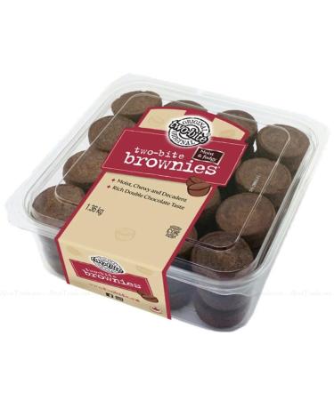 Two Bite Brownies Rich Moist Chewy Decadent Sweet Chocolate Cakes Pack of 1.36kg