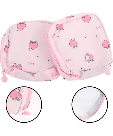 Healifty Travel Makeup Bag Organizer & 2pc Sanitary Napkin Storage Bags - Cute Cartoon Tampon Pouches for Women & Girls - Buy Online on GoSupps.com