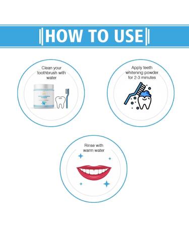 Teeth Magic Powder: Enhance Any Toothpaste with Calcium Carbonate Lavender & Mint Flavor - 50g | International Shipping Available - Buy Online on GoSupps.com