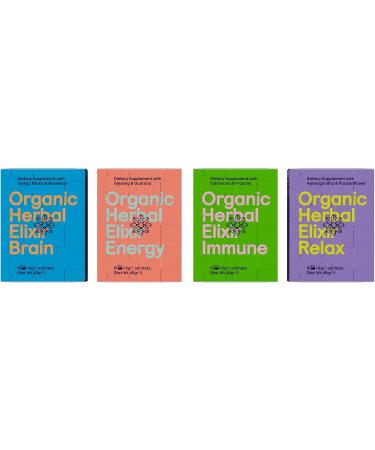 Symbeeosis Organic Herbal Elixir Energy with Panax Ginseng & Guarana Boosts Performance and Reduces Fatigue - 15 sachets x 3g - Buy Online on GoSupps.com