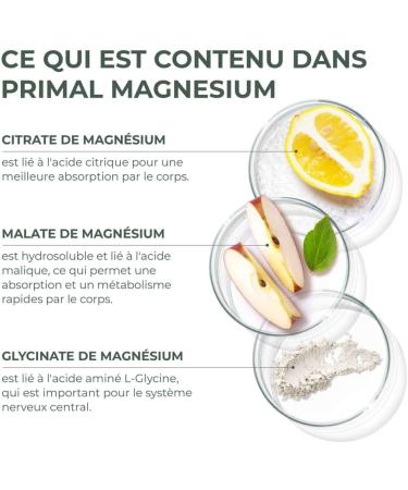 Primal Magnesium by Primal Harvest Magnesium Supplement Complex with Magnesium Malate Biglycinate Tri-Magnesium Dicitrate Zinc and Vitamin C 60 Capsules - Buy Online on GoSupps.com