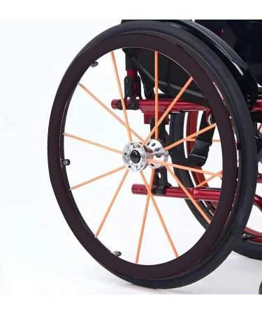 Wheelchair Push Ring Protective Cover(22/24Inch) Thickness: 0.19inch Wheelchair Rear Wheel Cover Wheelchair Handrim Covers Warmth in Winter/Cool Summer for aldult-24 inch-H H 24 Inch
