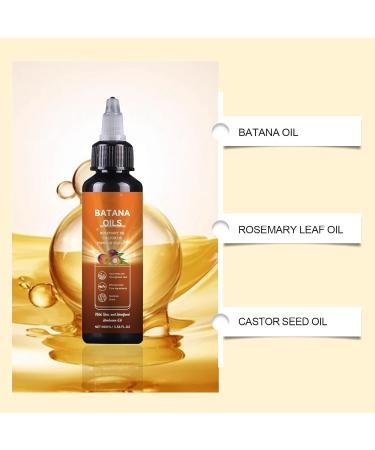 Batana Oil Liquid All-in-One Organic Hair Care Oil 4 in 1 Liquid Batana Oil 100% Pure and Natural Nourishes and Strengthens Hair Serum - Buy Online on GoSupps.com