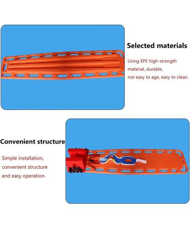 Swimming Pool Rescue Strap - Plastic Carrier with Headboard Neck Support & Spine Stabilization System for Water Rescue Safety - Buy Online on GoSupps.com