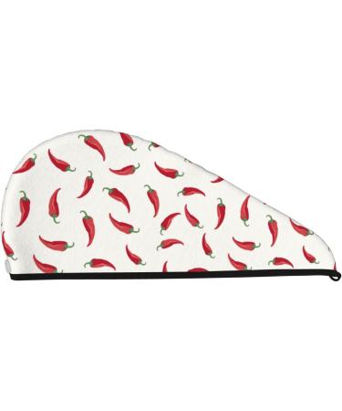 Chili Microfiber Hair Towel - Soft Super Absorbent Coral Velvet Wrap for Long Curly & Thick Hair | Quick Drying Hair Cap for Women - Buy Online on GoSupps.com
