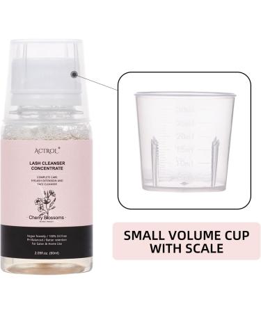 Eyelash Cleanser Concentrate Cherry Blossom 60ml Professional Lash Extensions Shampoo Natural Foaming Cleanser DIY Paraben & Sulfate Free Non-lrritating Wash for Extensions Lashes with Salon Home Care-Makes 60ml Bottles Eyelash Shampoo - Buy Online on GoSupps.com