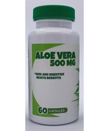 New Aloe Vera 500mg Extract Capsules Skin Detox Cleaning & Digestive Support Pills 60 Capsules 1 Bottle - Buy Online on GoSupps.com