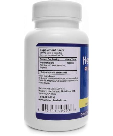 Western Herbal and Nutrition Hem-Miracle Cream + Hem-Relief Combo | Natural Hemorrhoidal Treatment | Fast Acting Relief for Hemorrhoids | 4 oz. Bottle & 90 Capsules - Buy Online on GoSupps.com