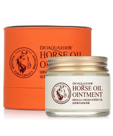 BIOAQUA Horse Oil Ointment Miracle Cream Material From Germany Anti-Aging Nourishes Rejuvenation 70g