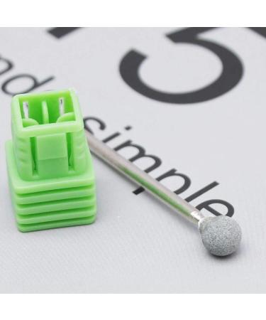 Burr Stone Ceramic Spherical Nail Drill 3/32"Electric Manicure Accessories Lot Plastic Base Sent Randomly - (Color: White) - Buy Online on GoSupps.com