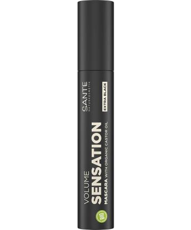 Buy Sante Natural Cosmetics Volume Sensation Mascara Extra Black - Vegan Organic Almond Oil Sensational Eyelash Volume | 12ml - Buy Online on GoSupps.com