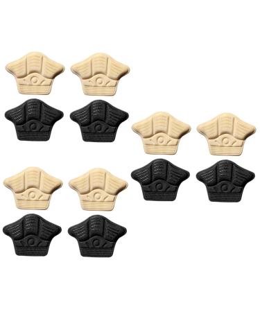 NOLITOY 6 Pairs Anti Drop Heel Half Size Pad Sports Shoe Heel Pads Protective Heel Cushion Anti-wear Foot Patch Sports Shoes Pad Rear Heel Sticker Cuttable Heel Pads Heel Cushion Pads