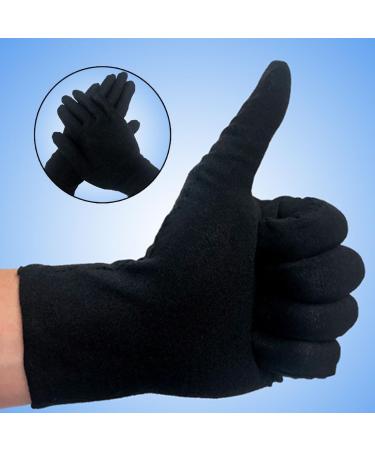 JOCXZI 5 Pairs Cotton Gloves for Eczema - Sensitive Dry Irritated Skin Hand Cream Lotion Protection for Night Daily Work 100% Cotton Size 9 inches - Buy Online on GoSupps.com