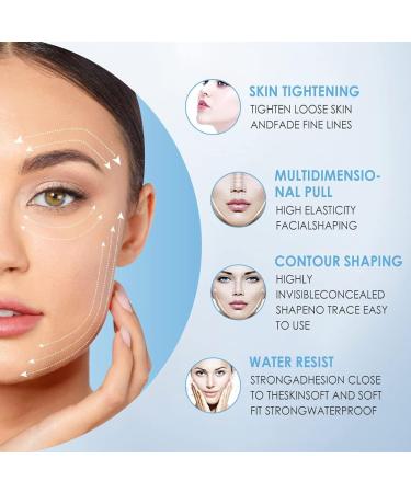 Face Lifting Tape Facelifting Sticker Facelift Tape Lift Face Sticker Face Lift Patch Invisible Thin Face Sticker V-Shape Face Concealing Makeup Facelift Tools 40 Pieces - Buy Online on GoSupps.com