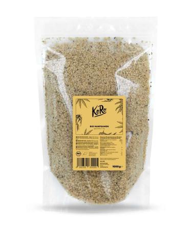 KoRo - Graines de chanvre bio d cortiqu es 1 kg - Sans additifs colorants et ar mes Vegan 1 kg (Lot de 1)