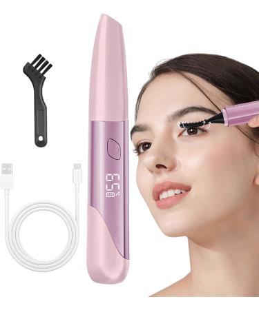 1/2 Eyelash Heat Curler - Multifunction Electric Eyelash Curler 380mAh Eye Lashes Wand | Rechargeable Lash Curler with Type C Charging and Brush Lashes Heating Wand Pink Purple - Buy Online on GoSupps.com