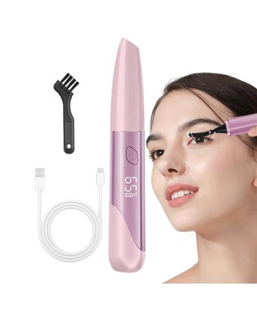 Rechargeable Lash Curler - 380mAh Naturally Curling Eye Lashes Wand with Type-C Charging Cable and Brush Lashes Heating Wand Long-Lasting Battery for Women Refer to description Pink