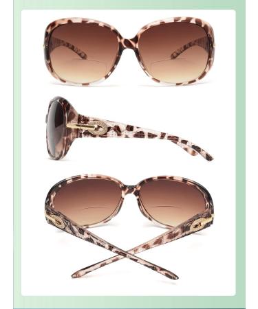 JM Classic Bifocal Reading Sunglasses for Women - Vintage Tortoise UV Protection - Outdoor 4.0x Reading Glasses - Buy Online on GoSupps.com