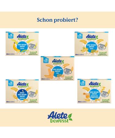 Alete Cocoa Baby Food - Ready-to-Drink Milk-Cereal Meal for 10+ Months 400ml (2x200ml) - Perfect for Warm or Cold Use - Buy Online on GoSupps.com