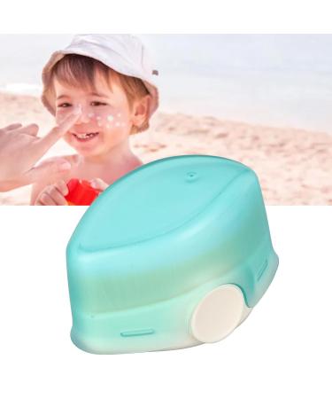 Portable Sunscreen Brush for Kids - Multipurpose Soft Compact with Protective Cover (Green) - International Shipping Available - Buy Online on GoSupps.com