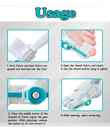Upgraded Bunion Corrector for Men & Women - Adjustable Splint & Non-Slip Toe Separator for Pain Relief | Orthopedic Bunion Treatment - Buy Online on GoSupps.com