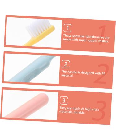 Buy Minkissy 6-Pack Soft Wooden Toothbrushes for Sensitive Teeth - Eco-Friendly & Reusable Household Cleaning Tools - Buy Online on GoSupps.com