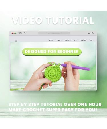 4Pcs Succulents Crochet Kit for Beginners - Complete Adult Crocheting Starter Set with Video Tutorials - Buy Online on GoSupps.com