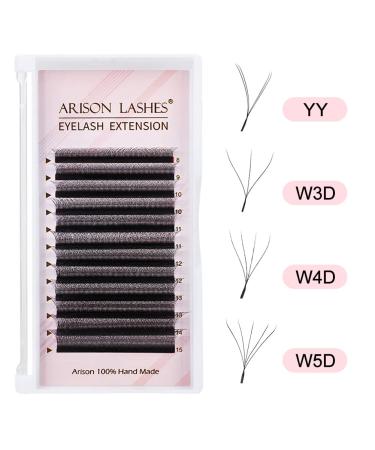 5D Eyelash Extensions Y Shape - Prefabricated Individual Lashes (0.07D 12mm) - 1 Pack for Flawless Volume - Buy Online on GoSupps.com