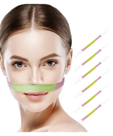 6pcs Nasal Bandage Nasal Waterproof Dressing Holder Nose Surgery Elastic Bandage Post Surgical Nasal Postoperative Supplies-Pink