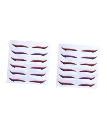 MERRYHAPY MERRYHAPY 12 Pairs of Double-Sided Self-Adhesive Eyeliner Stickers for Women and Girls - Thin and Invisible for Optimal Beauty