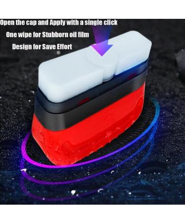 Arhdcompuly Automotive Oil Film Cleaning Brush Glass Cleaning Board Certainow Glass Cleaner Glass Coating for Windshield Oil Film Remover for Car Cleaning (120ml) - Buy Online on GoSupps.com