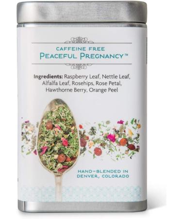 Peaceful Pregnancy Tea - Nourishing Red Raspberry Leaf Tea for First to Third Trimester - 30 Servings (2.5 oz) - Buy Online on GoSupps.com