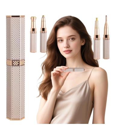 XJJAUGKLY Facial Hair Remover for Women 4 in 1 Nose Hair Trimmer for Women Electric Eyebrow Shaver Bikini Trimmer for Eyebrows Ears Legs Arms Armpits Body Hair