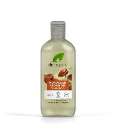 Dr Organic Organic Moroccan Argan Oil Shampoo Natural Vegan Cruelty Free Paraben & SLS Free Eco Friendly Recyclable Packaging For Women & Men Palm Oil Free 265ml Moroccan Argan 265.00 ml (Pack of 1)