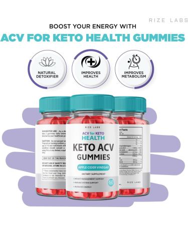 ACV Keto Health Gummies - 750mg Advanced Weight Loss with Apple Cider Vinegar - Shark AC Keto Supplement for Belly Fat - 60 Gummies - Buy Online on GoSupps.com