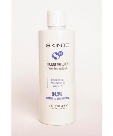 MEDICHY MODEL - Skin10 Equilibrium Lotion - Lotion quilibrante pour le visage - Hydratation et soin doux pour tous les types de peau - Formule rafra chissante - 250 ml - Buy Online on GoSupps.com