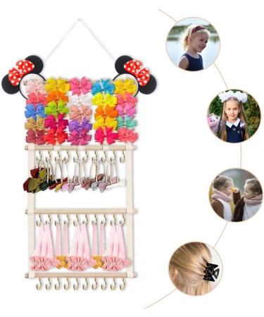 Fouvin Baby Headband & Loop Holder Organizer - Beige Hair Accessories Rack for Girls Room - Buy Online on GoSupps.com