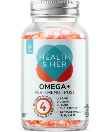 Health & Her Perimenopause Multi-Nutrient Support & Vegan Omega+ Bundle - Vital Perimenopause Support - 1 Month Supply - Buy Online on GoSupps.com