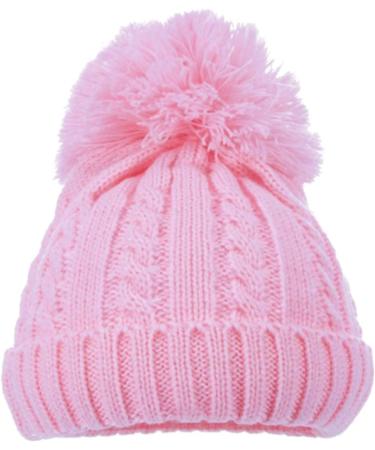 Soft Touch Baby Winter Pom Pom Hat - Newborn to 12 Months (Pink) - Buy Online on GoSupps.com