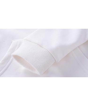 Taigood Kids Hoodie Sweatshirt | 12-18 Months | White | Boys Girls Warm Top | 1-7 Years - Buy Online on GoSupps.com