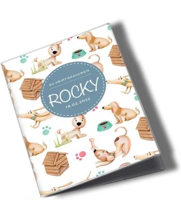 Personalized Wilhelm Fell Case for EU Pet ID Card - Custom Name & Birthdate - Perfect Gift for Pet Owners | Protective Cover for Pet ID Card (Rocky) - Buy Online on GoSupps.com