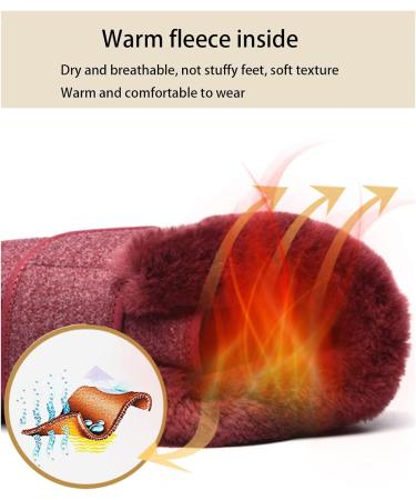 KXSM Diabetic Orthopedic Slippers - Memory Foam with Plush Fleece Lining | Anti-Slip Sole for Elderly Men and Women | Size 45 Black - Buy Online on GoSupps.com