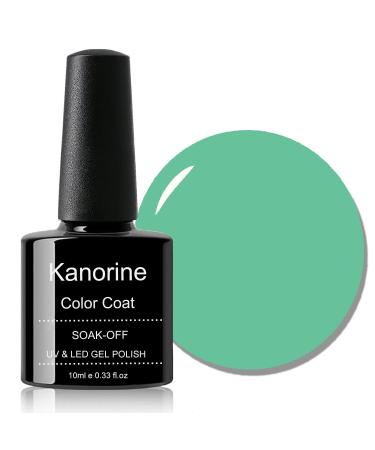 KANORINE Gel Polish Soak-Off UV/LED Gel Nail Polish Green Color Coat Gel Nail Varnish Nail Art TYPE 10ml A5