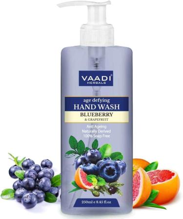 Buy Vaadi Herbals Skin Detox Lemon & Eucalyptus Hand Wash 250 ml | Natural Antibacterial Cleanser for Healthy Skin - International Shipping - Buy Online on GoSupps.com