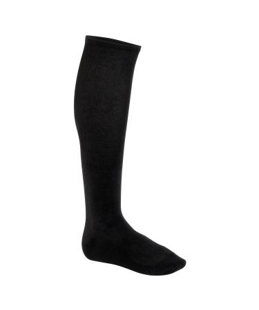 Footstar Women's and Men's Travel Knee Socks Light (1 Pair) with Compression Effect 39-42 Black